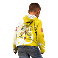 Coat Of Arms Flag of Vatican City Kid Hoodie Catholic Cross Heritage Symbol