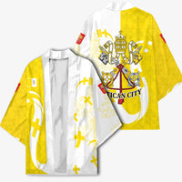 Coat Of Arms Flag of Vatican City Kimono Catholic Cross Heritage Symbol