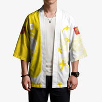 Coat Of Arms Flag of Vatican City Kimono Catholic Cross Heritage Symbol