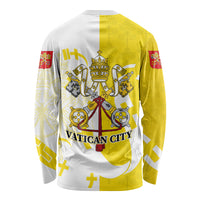 Coat Of Arms Flag of Vatican City Long Sleeve Shirt Catholic Cross Heritage Symbol