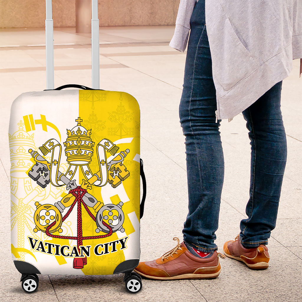 Coat Of Arms Flag of Vatican City Luggage Cover Catholic Cross Heritage Symbol