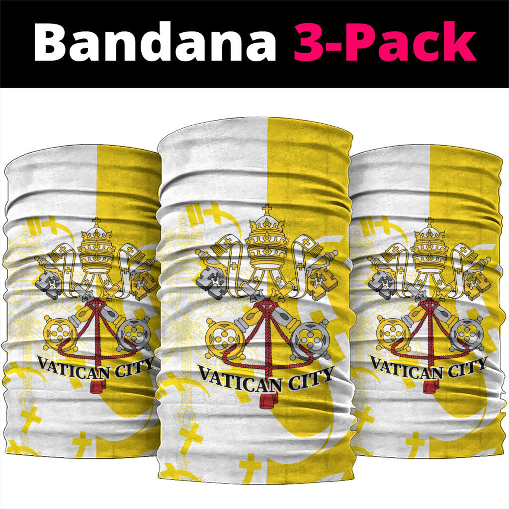 Coat Of Arms Flag of Vatican City Neck Gaiter Catholic Cross Heritage Symbol