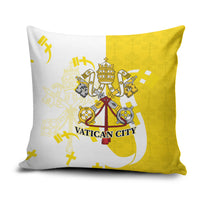 Coat Of Arms Flag of Vatican City Pillow Cover Catholic Cross Heritage Symbol