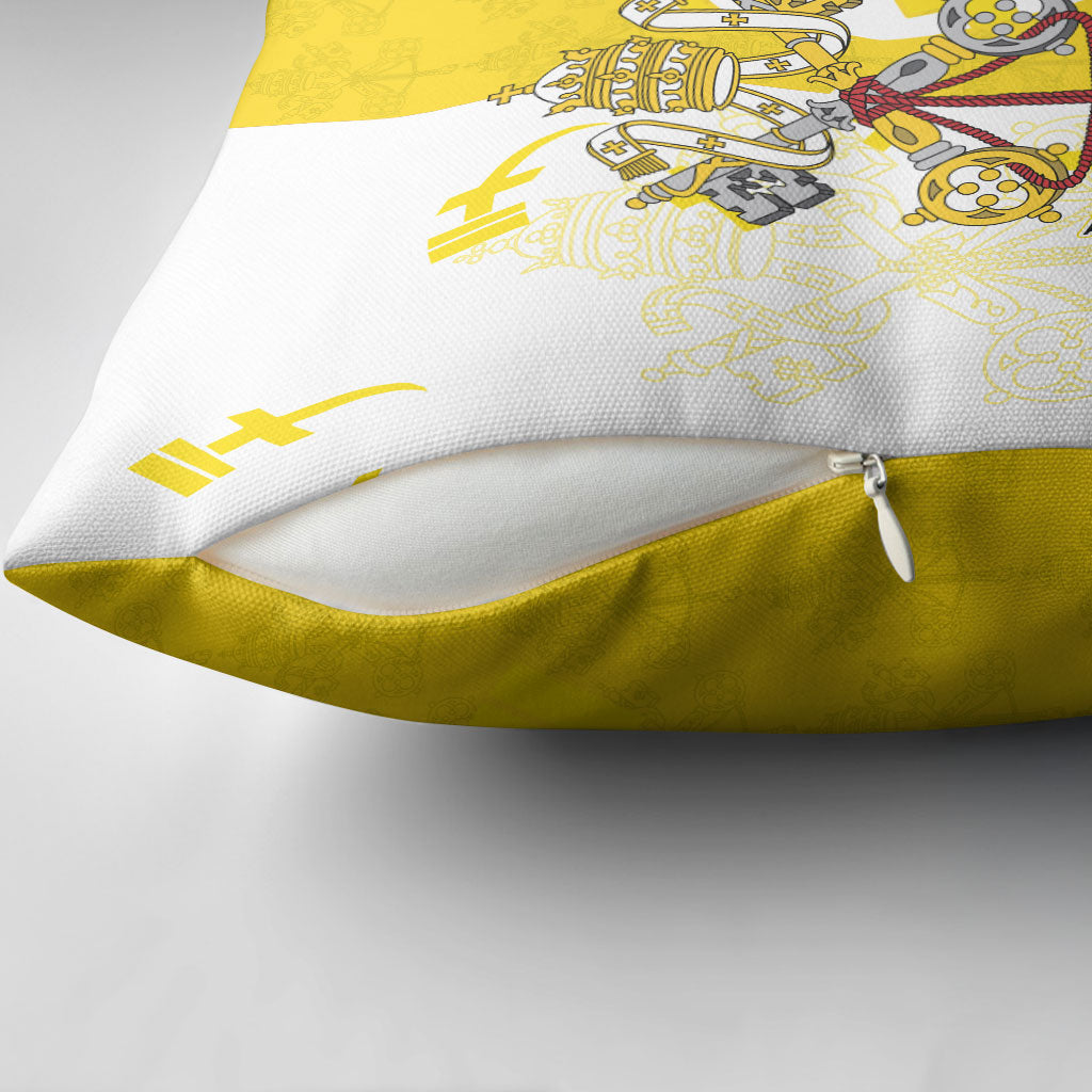 Coat Of Arms Flag of Vatican City Pillow Cover Catholic Cross Heritage Symbol