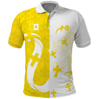 Coat Of Arms Flag of Vatican City Polo Shirt Catholic Cross Heritage Symbol
