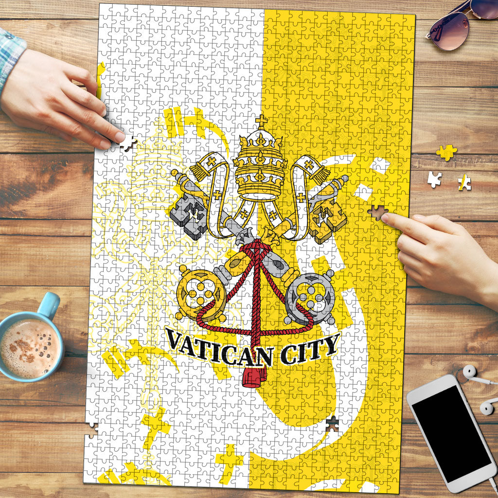 Coat Of Arms Flag of Vatican City Puzzle Catholic Cross Heritage Symbol