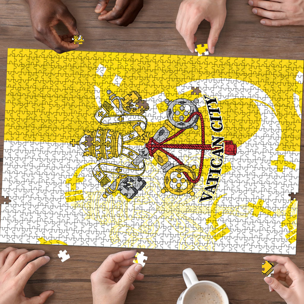Coat Of Arms Flag of Vatican City Puzzle Catholic Cross Heritage Symbol