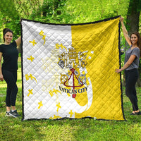 Coat Of Arms Flag of Vatican City Quilt Catholic Cross Heritage Symbol