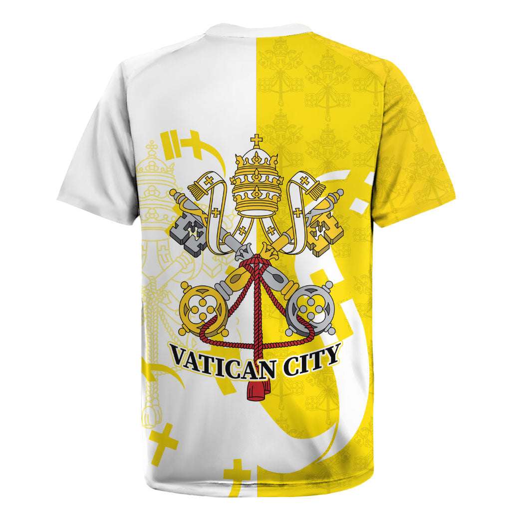 Coat Of Arms Flag of Vatican City Rugby Jersey Catholic Cross Heritage Symbol