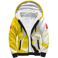 Coat Of Arms Flag of Vatican City Sherpa Hoodie Catholic Cross Heritage Symbol
