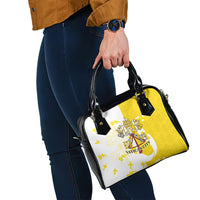 Coat Of Arms Flag of Vatican City Shoulder Handbag Catholic Cross Heritage Symbol
