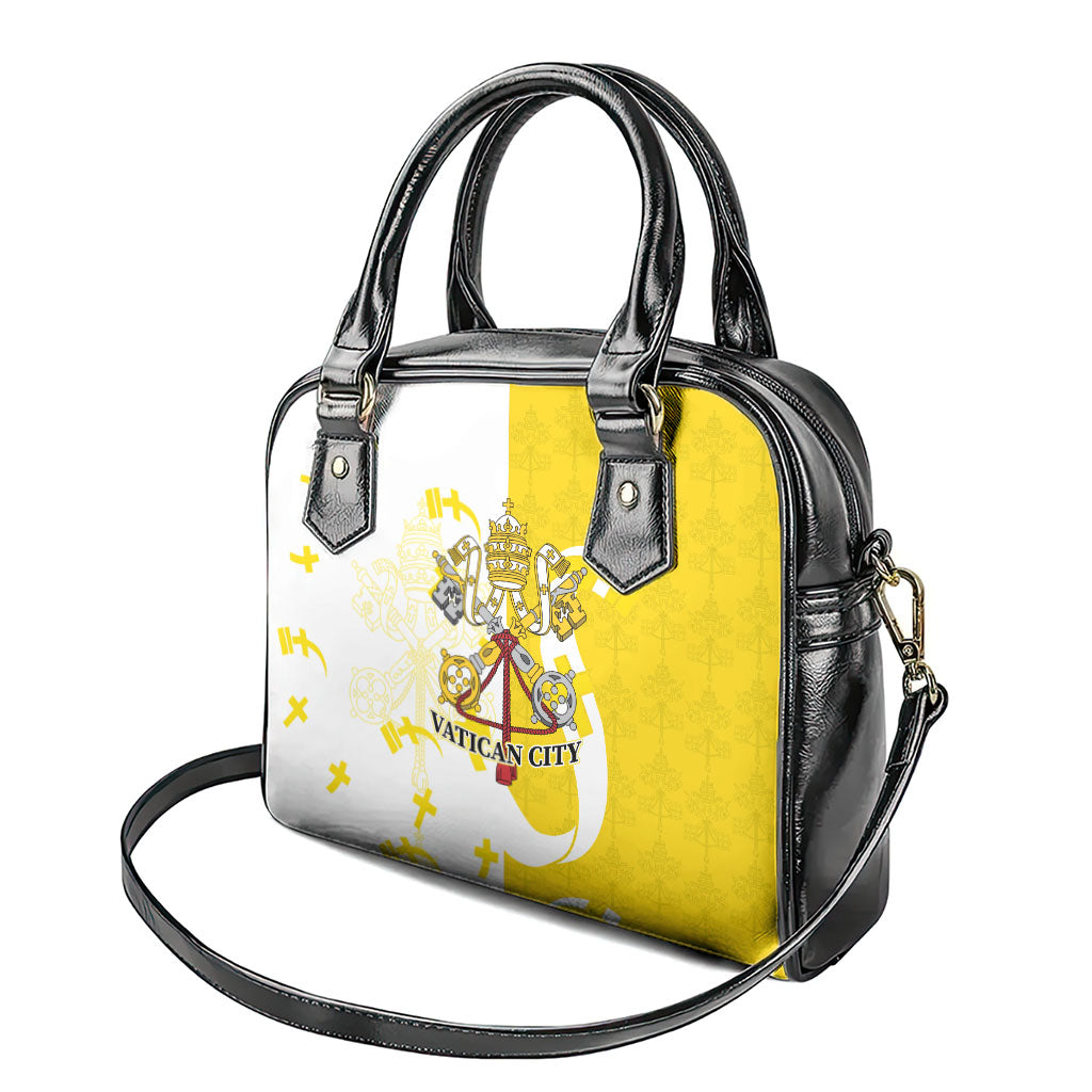 Coat Of Arms Flag of Vatican City Shoulder Handbag Catholic Cross Heritage Symbol