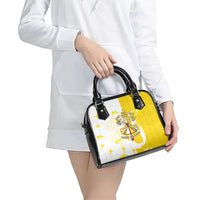 Coat Of Arms Flag of Vatican City Shoulder Handbag Catholic Cross Heritage Symbol