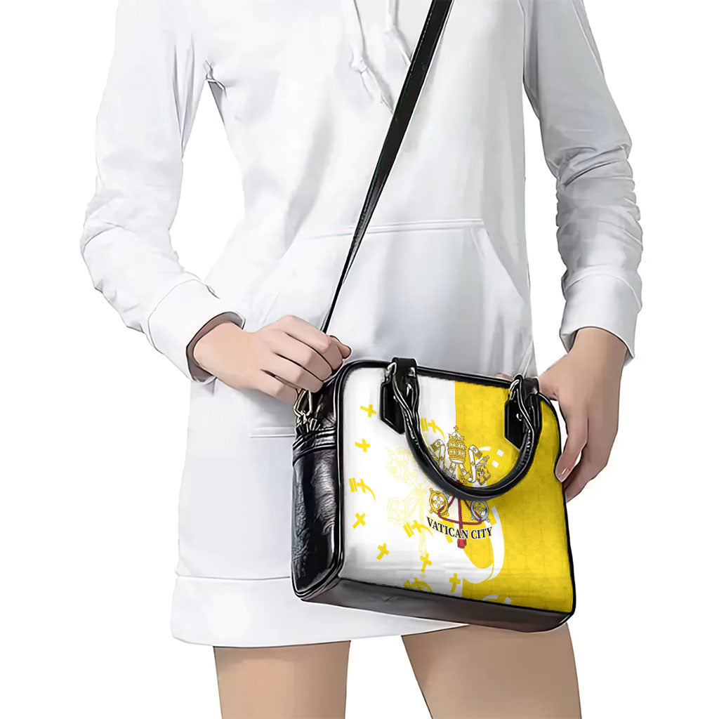 Coat Of Arms Flag of Vatican City Shoulder Handbag Catholic Cross Heritage Symbol