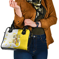 Coat Of Arms Flag of Vatican City Shoulder Handbag Catholic Cross Heritage Symbol