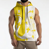 Coat Of Arms Flag of Vatican City Sleeveless Hoodie Catholic Cross Heritage Symbol
