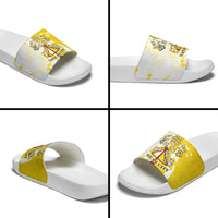 Coat Of Arms Flag of Vatican City Slide Sandals Catholic Cross Heritage Symbol