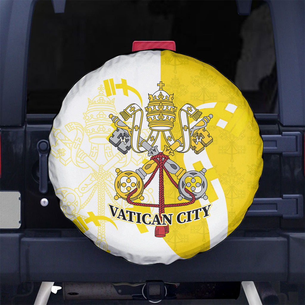 Coat Of Arms Flag of Vatican City Spare Tire Cover Catholic Cross Heritage Symbol