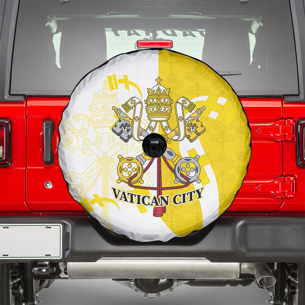 Coat Of Arms Flag of Vatican City Spare Tire Cover Catholic Cross Heritage Symbol