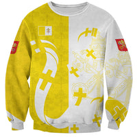 Coat Of Arms Flag of Vatican City Sweatshirt Catholic Cross Heritage Symbol