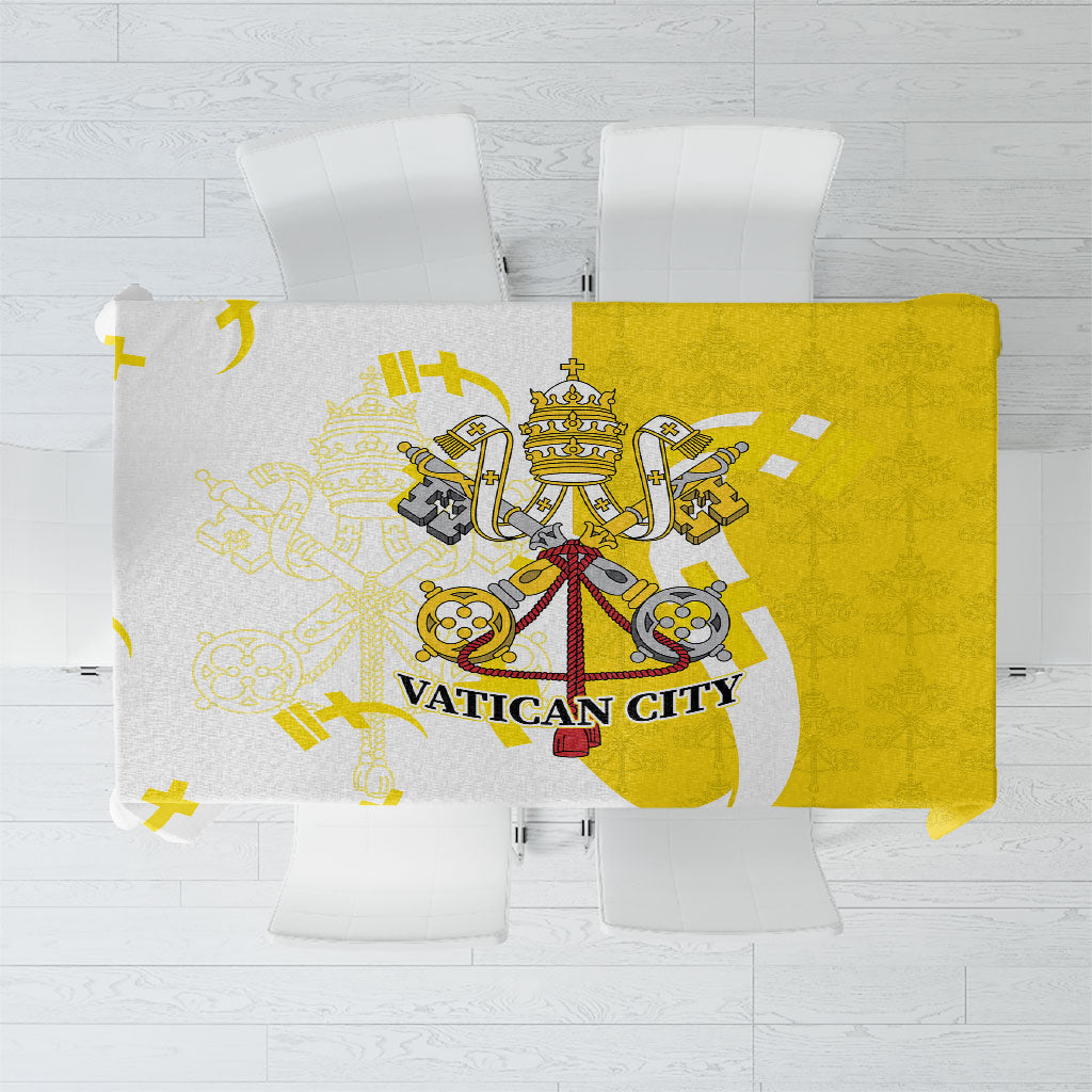 Coat Of Arms Flag of Vatican City Tablecloth Catholic Cross Heritage Symbol
