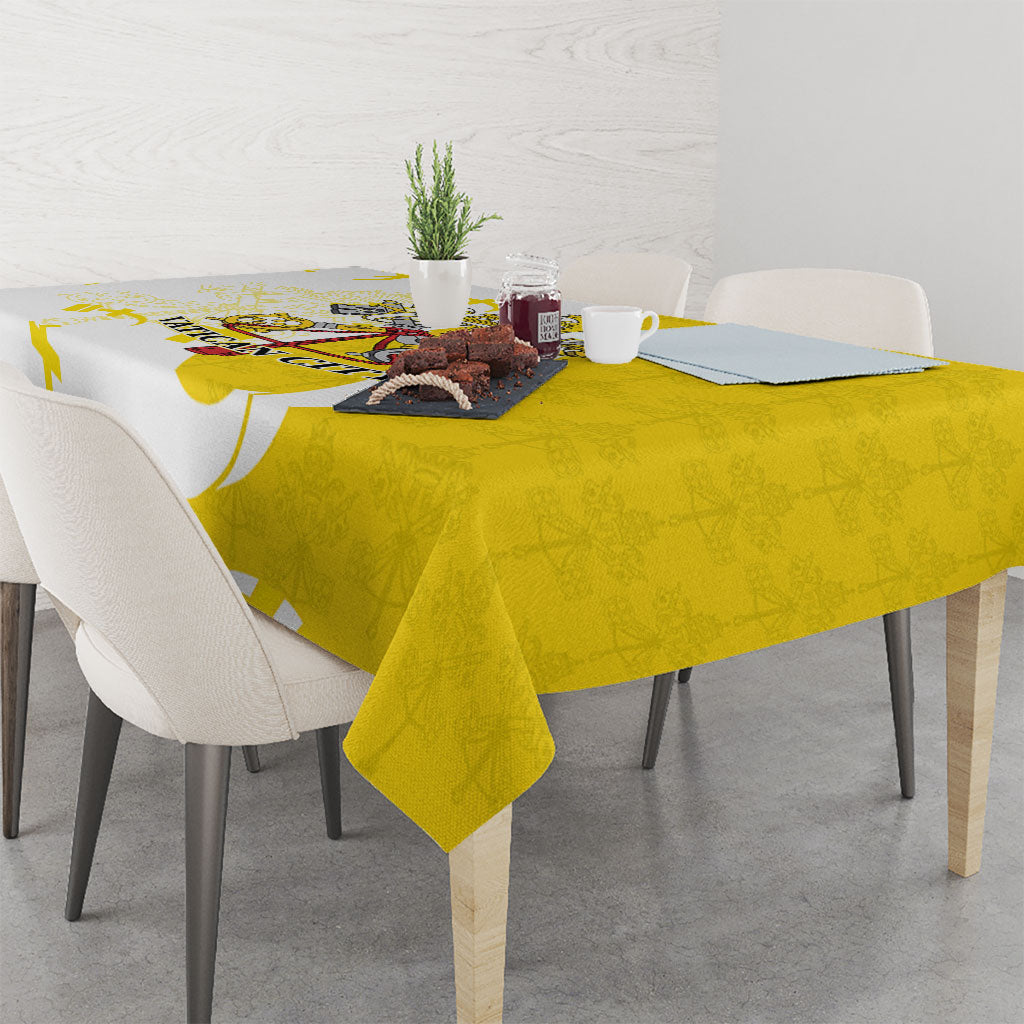 Coat Of Arms Flag of Vatican City Tablecloth Catholic Cross Heritage Symbol