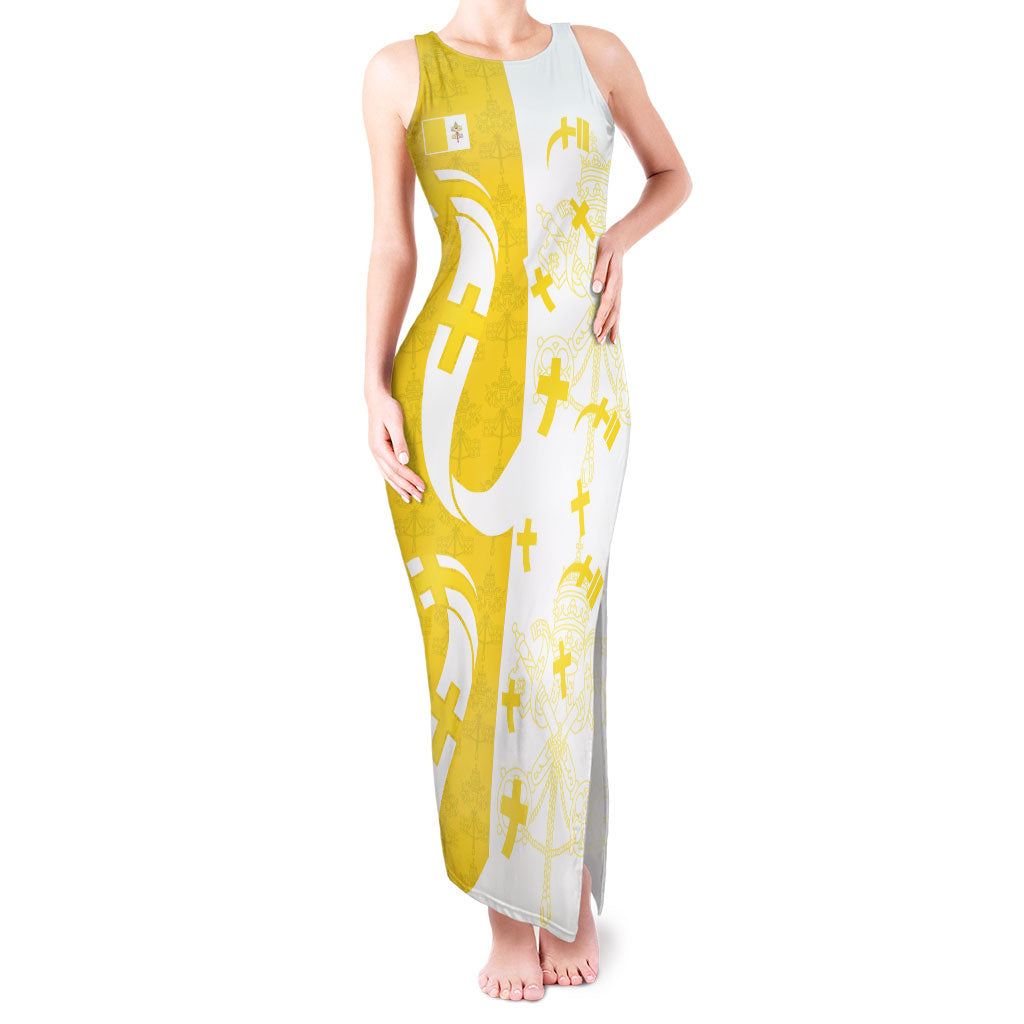 Coat Of Arms Flag of Vatican City Tank Maxi Dress Catholic Cross Heritage Symbol