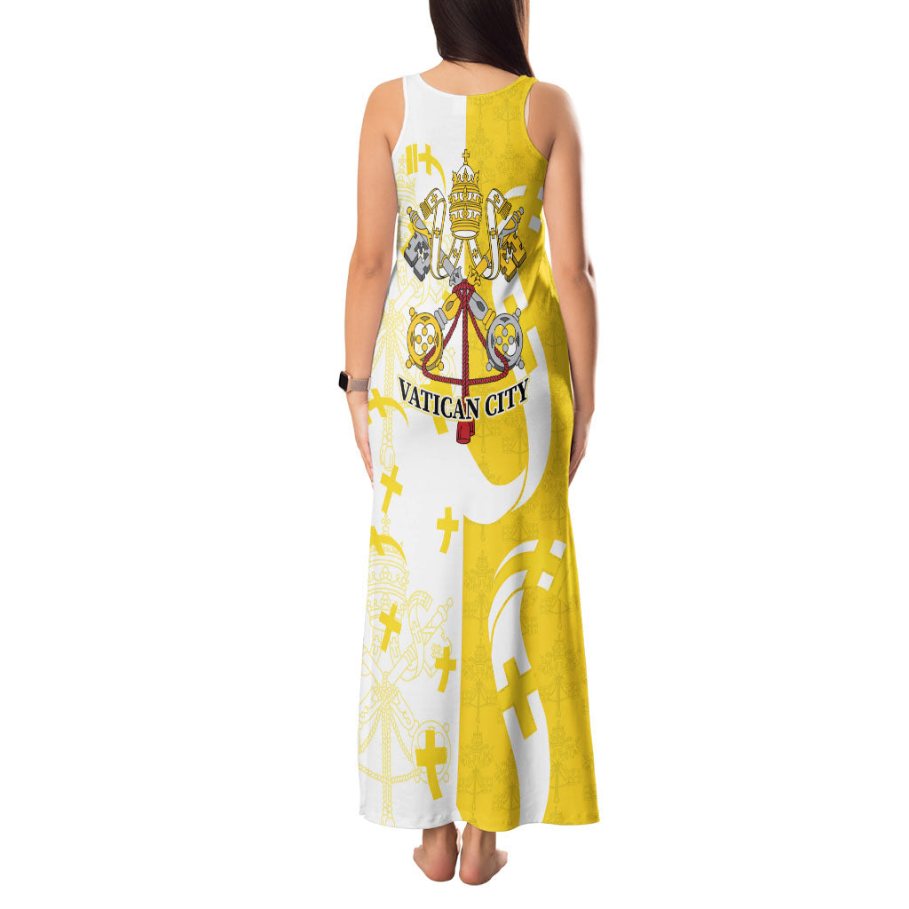 Coat Of Arms Flag of Vatican City Tank Maxi Dress Catholic Cross Heritage Symbol