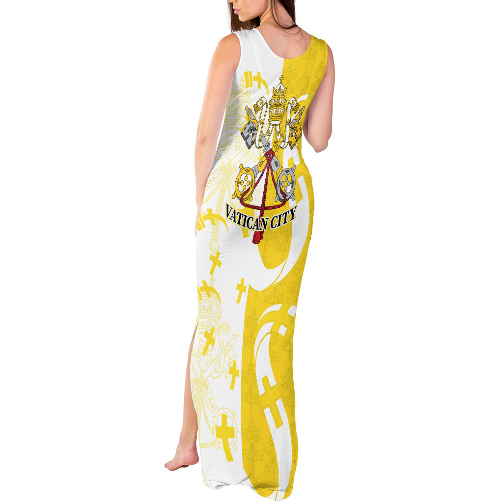 Coat Of Arms Flag of Vatican City Tank Maxi Dress Catholic Cross Heritage Symbol
