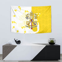 Coat Of Arms Flag of Vatican City Tapestry Catholic Cross Heritage Symbol