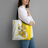 Coat Of Arms Flag of Vatican City Tote Bag Catholic Cross Heritage Symbol