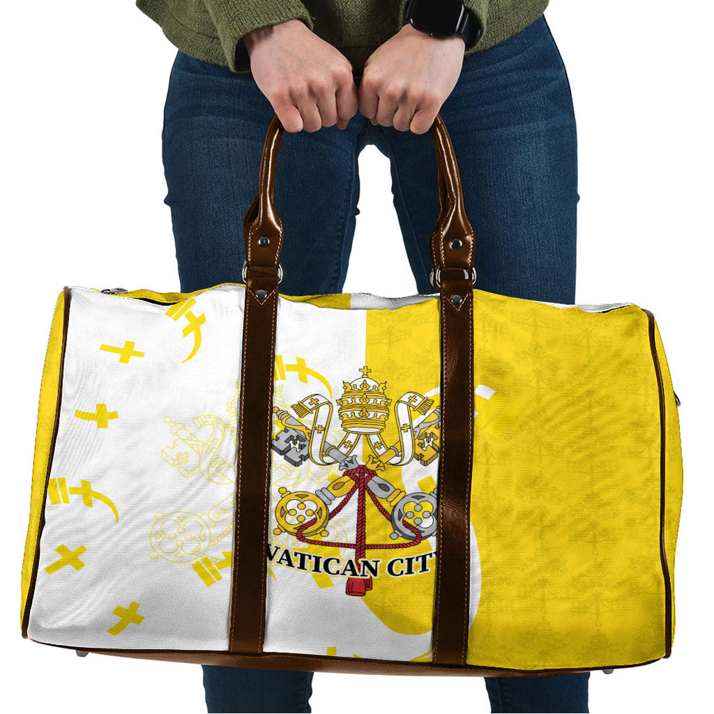 Coat Of Arms Flag of Vatican City Travel Bag Catholic Cross Heritage Symbol