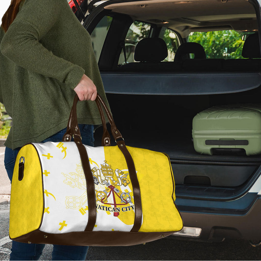Coat Of Arms Flag of Vatican City Travel Bag Catholic Cross Heritage Symbol