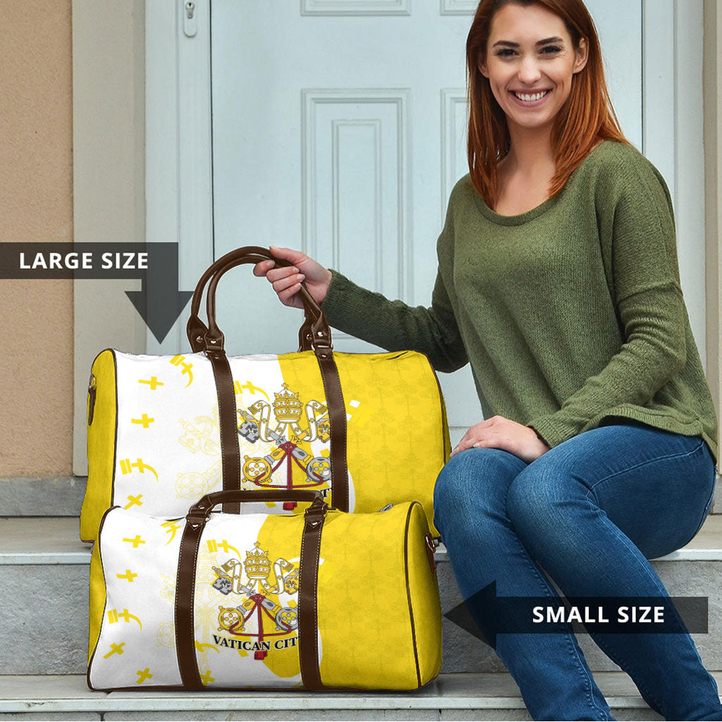 Coat Of Arms Flag of Vatican City Travel Bag Catholic Cross Heritage Symbol