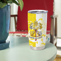 Coat Of Arms Flag of Vatican City Tumbler Cup Catholic Cross Heritage Symbol