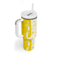 Coat Of Arms Flag of Vatican City Tumbler With Handle Catholic Cross Heritage Symbol