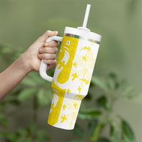 Coat Of Arms Flag of Vatican City Tumbler With Handle Catholic Cross Heritage Symbol