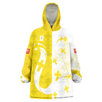 Coat Of Arms Flag of Vatican City Wearable Blanket Hoodie Catholic Cross Heritage Symbol