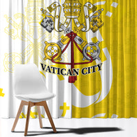 Coat Of Arms Flag of Vatican City Window Curtain Catholic Cross Heritage Symbol