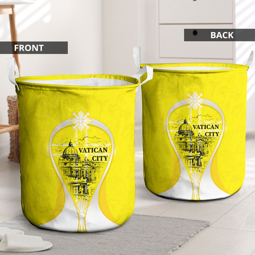 Saint Peters Basilica Vatican City Laundry Basket Basilica Dome Catholic Cross Religious - Coat Of Arms Sketch Art