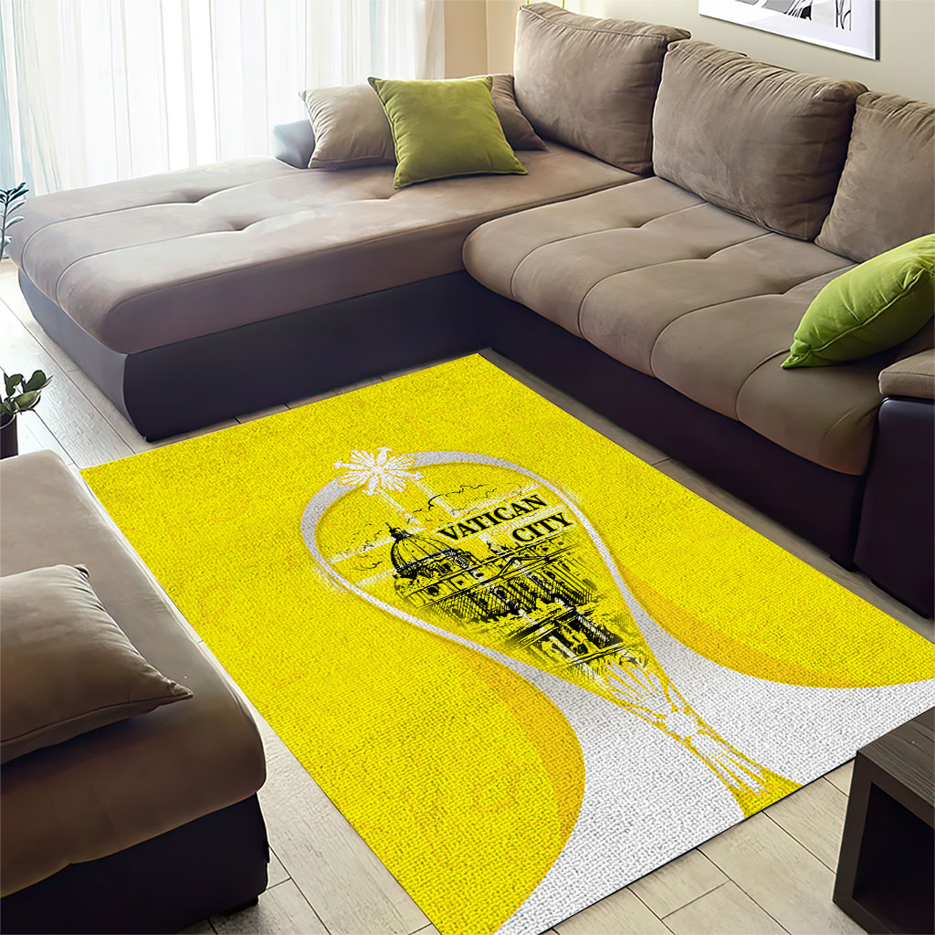 Saint Peters Basilica Vatican City Area Rug Basilica Dome Catholic Cross Religious - Coat Of Arms Sketch Art