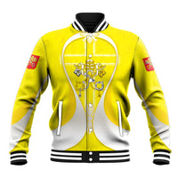 Saint Peters Basilica Vatican City Baseball Jacket Basilica Dome Catholic Cross Religious - Coat Of Arms Sketch Art