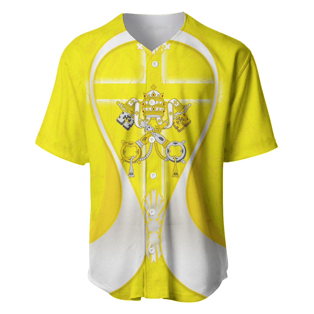 Saint Peters Basilica Vatican City Baseball Jersey Basilica Dome Catholic Cross Religious - Coat Of Arms Sketch Art