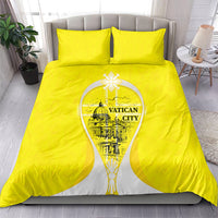 Saint Peters Basilica Vatican City Bedding Set Basilica Dome Catholic Cross Religious - Coat Of Arms Sketch Art