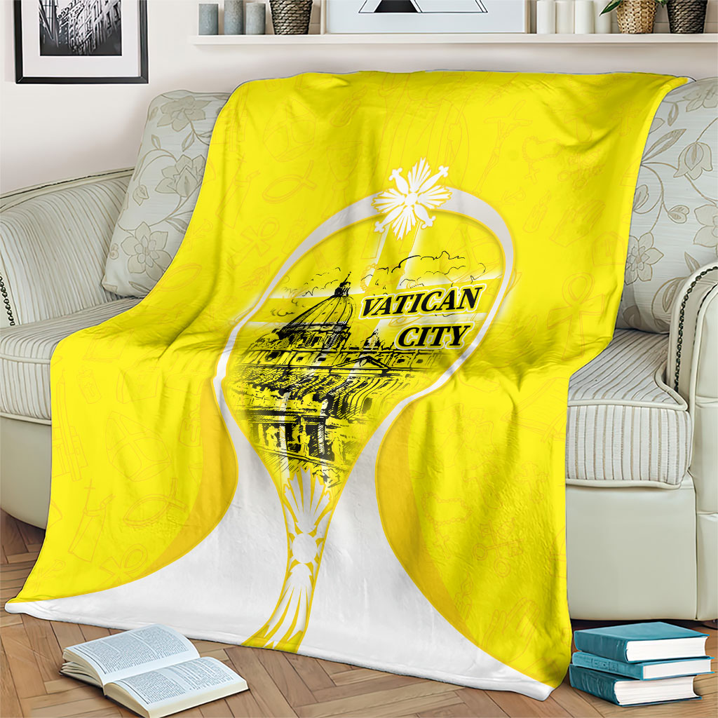 Saint Peters Basilica Vatican City Blanket Basilica Dome Catholic Cross Religious - Coat Of Arms Sketch Art
