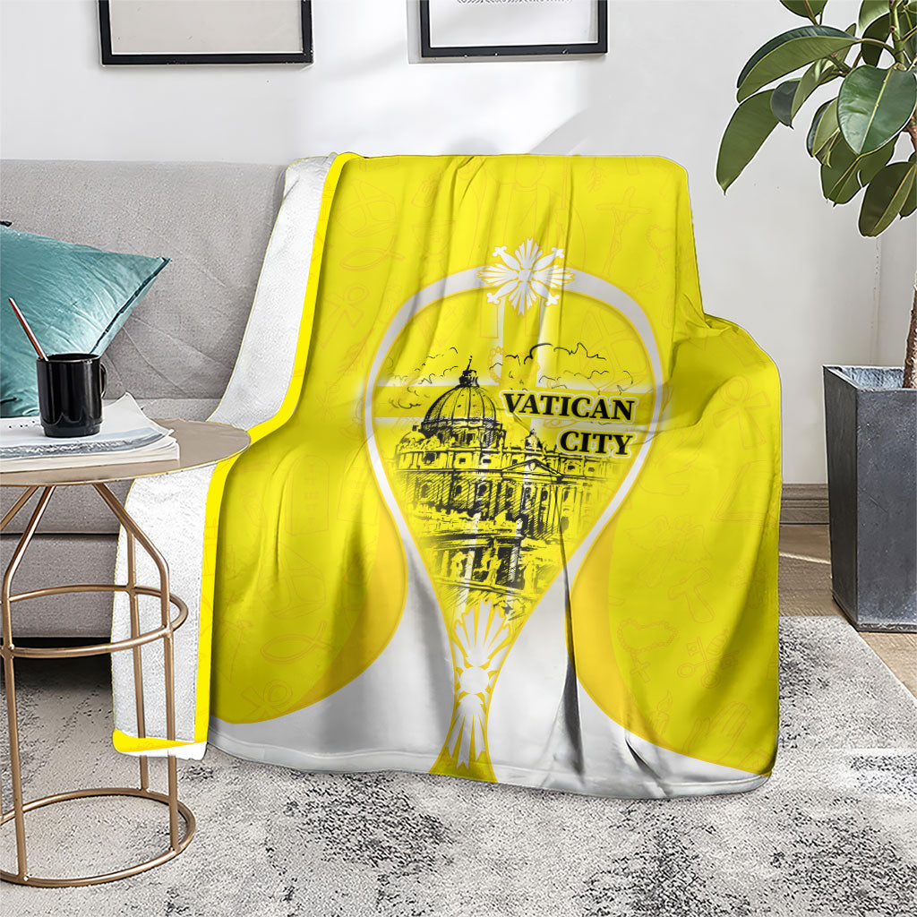 Saint Peters Basilica Vatican City Blanket Basilica Dome Catholic Cross Religious - Coat Of Arms Sketch Art