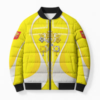 Saint Peters Basilica Vatican City Bomber Puffer Jacket Basilica Dome Catholic Cross Religious - Coat Of Arms Sketch Art
