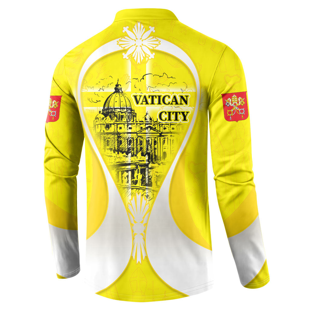 Saint Peters Basilica Vatican City Button Sweatshirt Basilica Dome Catholic Cross Religious - Coat Of Arms Sketch Art