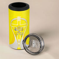Saint Peters Basilica Vatican City 4 in 1 Can Cooler Tumbler Basilica Dome Catholic Cross Religious - Coat Of Arms Sketch Art