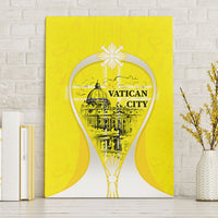Saint Peters Basilica Vatican City Canvas Wall Art Basilica Dome Catholic Cross Religious - Coat Of Arms Sketch Art
